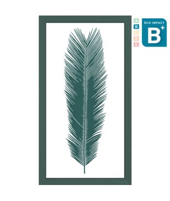 Cadre herbier tropical Cycas - 2 tailles en linge