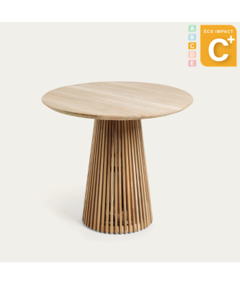 Table ronde Jeanette 4 personnes, Ø 90 cm, bois massif durable pas cheres