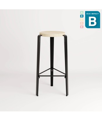 Tabouret BIG LOU en bois de forêts durables, hauteur 76 cm les muscles