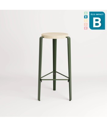 Tabouret BIG LOU en bois de forêts durables, hauteur 76 cm les muscles