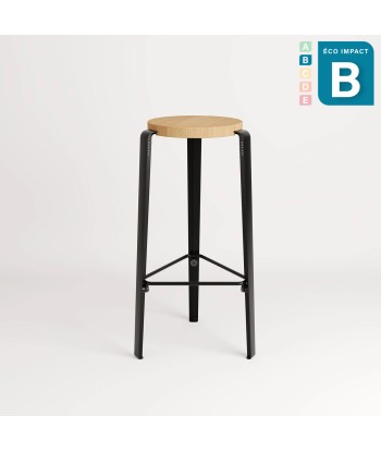 Tabouret BIG LOU en bois de forêts durables, hauteur 76 cm les muscles