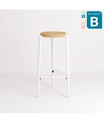 Tabouret BIG LOU en bois de forêts durables, hauteur 76 cm les muscles