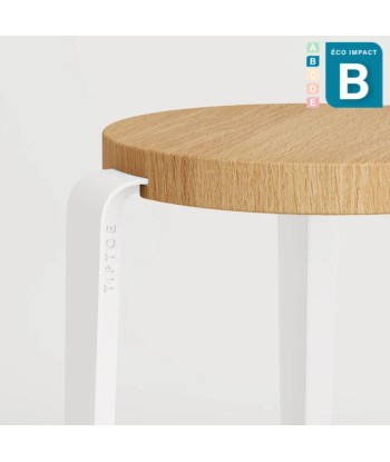 Tabouret BIG LOU en bois de forêts durables, hauteur 76 cm les muscles