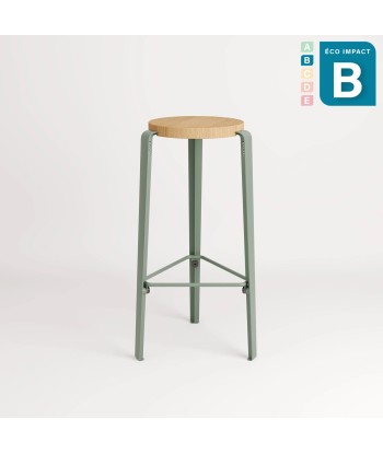 Tabouret BIG LOU en bois de forêts durables, hauteur 76 cm les muscles