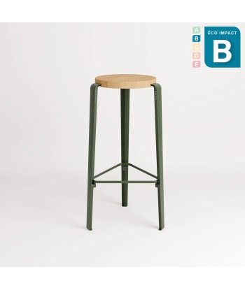 Tabouret BIG LOU en bois de forêts durables, hauteur 76 cm les muscles