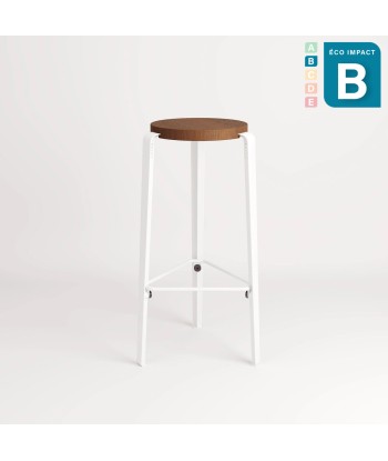 Tabouret BIG LOU en bois de forêts durables, hauteur 76 cm les muscles