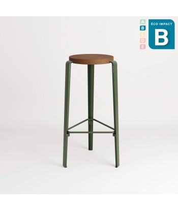 Tabouret BIG LOU en bois de forêts durables, hauteur 76 cm les muscles