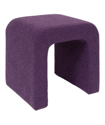 Pouf Sevi Bouclette Deep Violet en linge