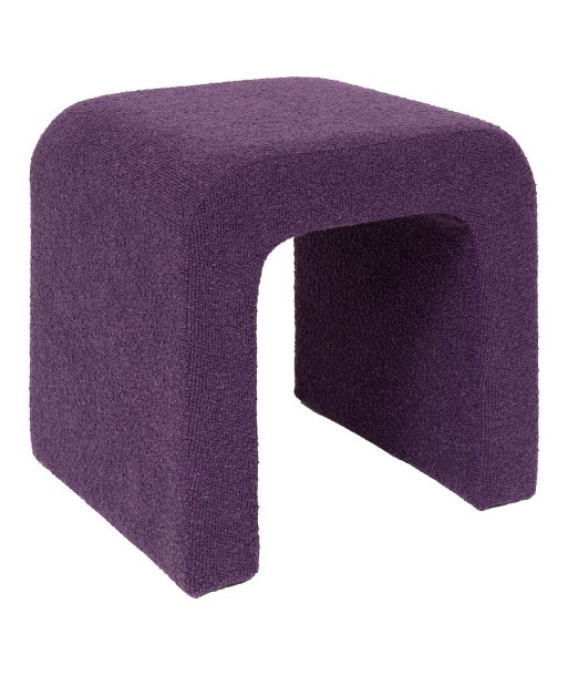 Pouf Sevi Bouclette Deep Violet en linge