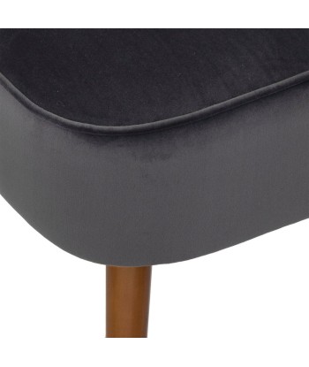 Fauteuil En Velours Naova Gris l'achat 