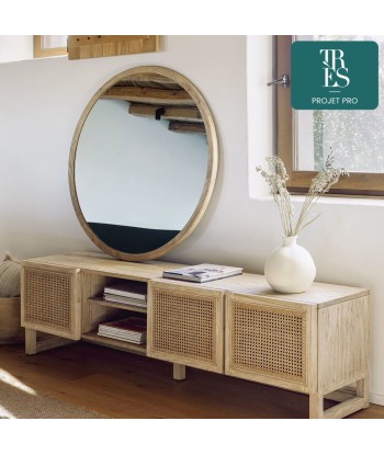 Miroir rond Alum, Ø 100 cm Véritable concentré