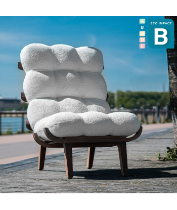 Fauteuil Nuage en tissu bouclette 100% recyclée livraison et retour toujours gratuits