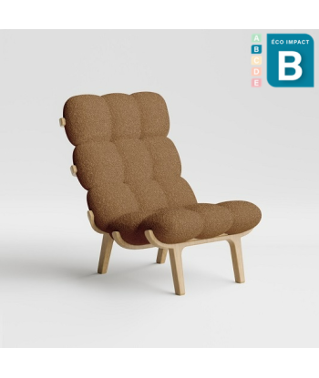 Fauteuil Nuage en tissu bouclette 100% recyclée livraison et retour toujours gratuits