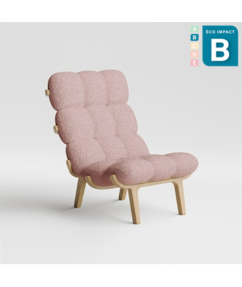 Fauteuil Nuage en tissu bouclette 100% recyclée livraison et retour toujours gratuits