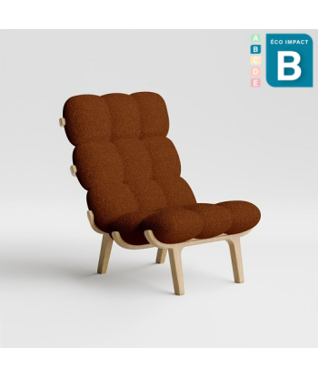 Fauteuil Nuage en tissu bouclette 100% recyclée livraison et retour toujours gratuits