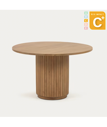 Table ronde Licia en bois massif de manguier, Ø 120cm pas cher