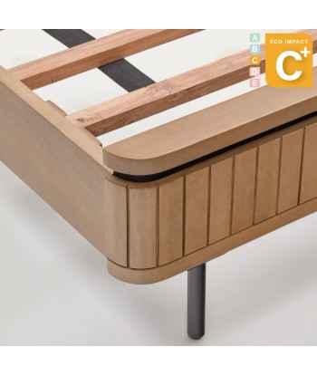 Lit Licia en bois massif de manguier pour matelas de 160 x 200 cm En savoir plus