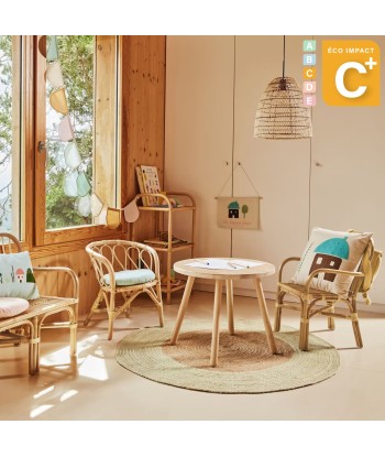 Chaise enfant Lumila en rotin naturel les ctes