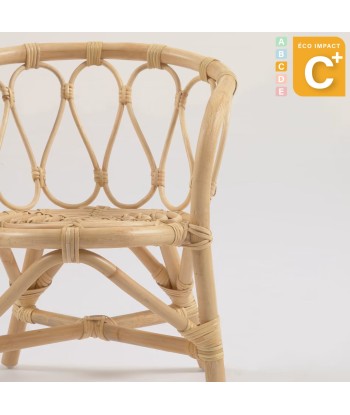 Chaise enfant Lumila en rotin naturel les ctes