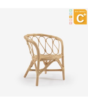 Chaise enfant Lumila en rotin naturel les ctes