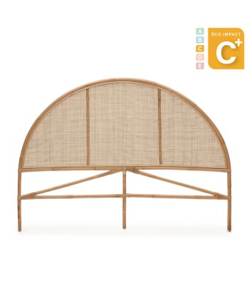 Tête de lit Quiterie en rotin naturel ronde, Long. 150/160 cm ouvre sa boutique