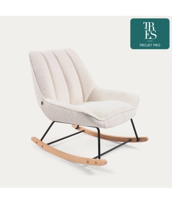 Fauteuil à bascule Marlina blanc en ligne des produits 