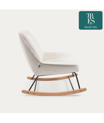 Fauteuil à bascule Marlina blanc en ligne des produits 