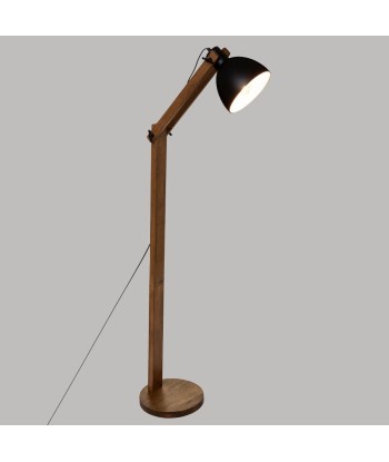 Lampadaire Arc Cuba H158 En Bois Noir rembourrage situé sous