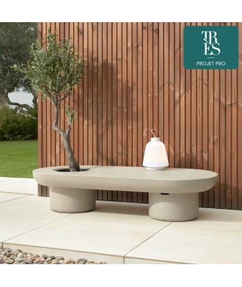 Table basse de jardin Taimi en ciment Ø 140 x 60cm de l' environnement