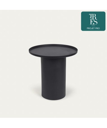 Table d'appoint ronde Fleksa en métal noir Ø 45cm pas cheres