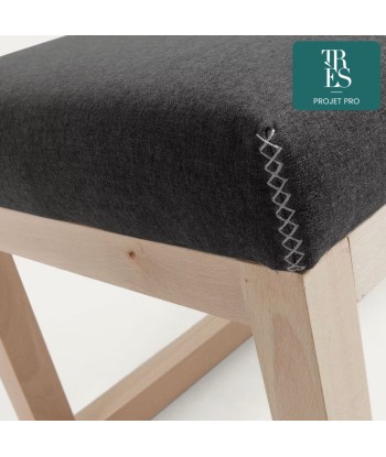 Banquette Loya noire bois massif de hêtre 128 cm en ligne des produits 