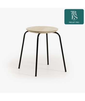 Tabouret Ren en bois de manguier massif en ligne des produits 