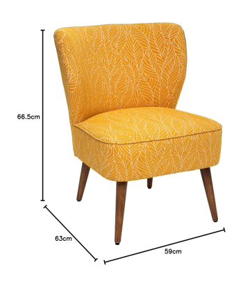 Fauteuil De Salon Chen Chiara Ocre acheter en ligne