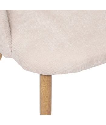 Chaise En Velours Celeste Pieds Imitation Hêtre Beige le des métaux précieux