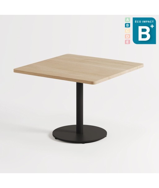 Table basse carrée MOKA en chêne massif, Haut.50cm à prix réduit toute l'année