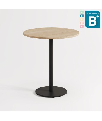 Table bistrot ronde MOKA en chêne massif, Haut.75cm Les êtres humains sont 