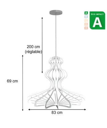 Suspension WOMAN Brut, Taille L - ⌀ 83 cm Les êtres humains sont 