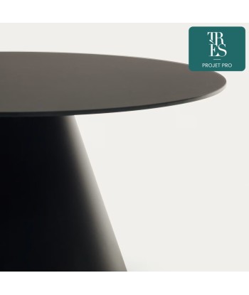 Table basse Wilshire en verre trempé et métal Ø 80 cm Economisez 