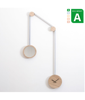 Horloge-Miroir PENDULE en bois de forêts durables votre restaurant rapide dans 