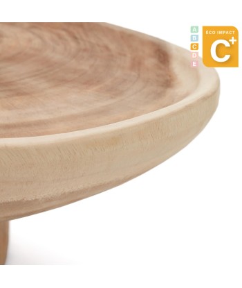 Table basse avec pied Mosi en bois massif - Ø 90 x 50 cm en stock