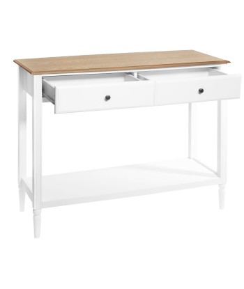 Console 2 tiroirs Solen Blanc livraison gratuite