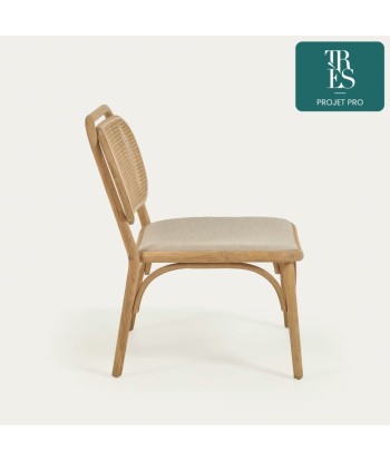 Fauteuil Doriane en bois massif de chêne de pas cher