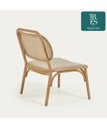 Fauteuil Doriane en bois massif de chêne de pas cher