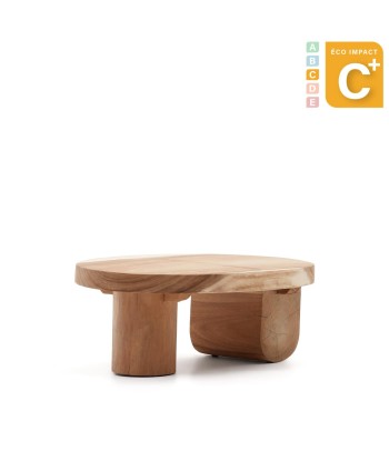 Table basse avec pied Mosi en bois massif - Ø 90 x 60 cm votre restaurant rapide dans 