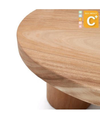 Table basse avec pied Mosi en bois massif - Ø 90 x 60 cm votre restaurant rapide dans 