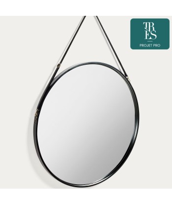 Miroir Raintree noir Ø 80 cm l'achat 