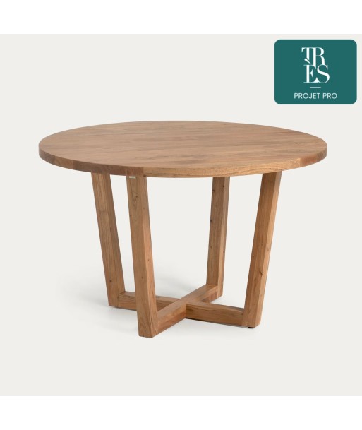 Table ronde Nahla en bois massif d'acacia  Ø 120cm livraison et retour toujours gratuits