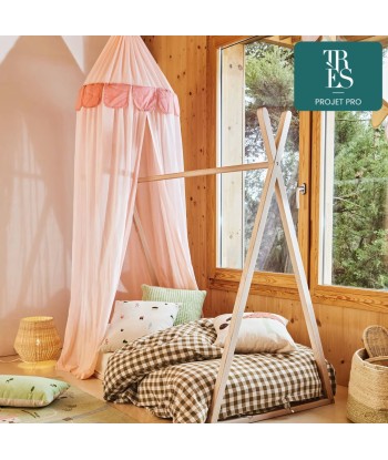 Ciel de lit enfant Carelene 100% coton rose online