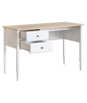 Bureau 2 Tiroirs Solen Blanc de France