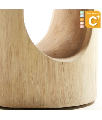 Table d'appoint Halker en bois de mungur massif - Ø 30 cm la livraison gratuite